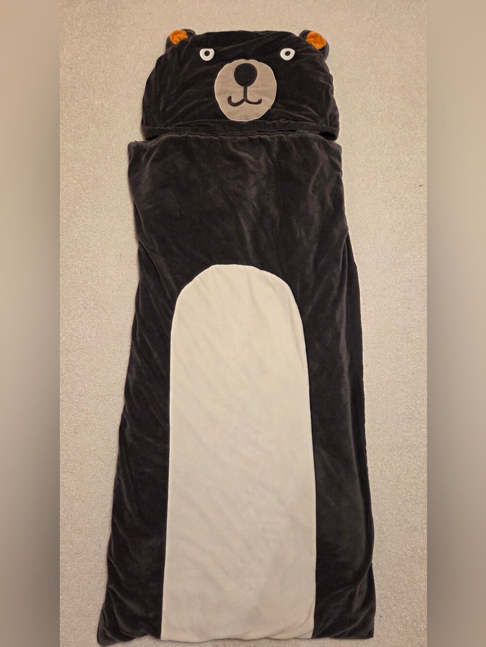 Pillowfort Brown and Cream Bear Sleeping Bag or Nap Mat